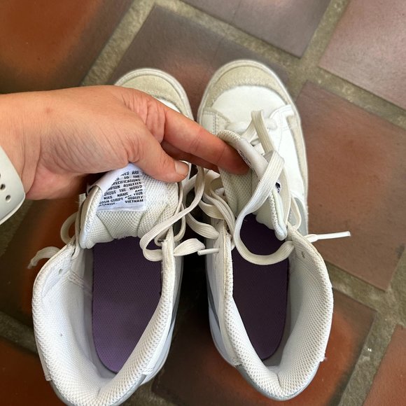 Nike Blazer Mid '77 (GS) Athletic Sneakers Platinum Silver - Picture 7 of 9